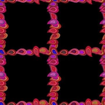 Vector Background seamless pattern with hand drawn Frame doodle. Seamless patter 库存插图