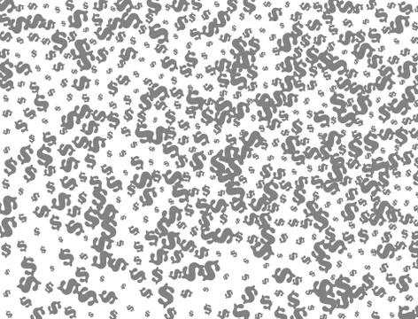 Vector background. Sign of the dollar. Pattern 스톡 일러스트