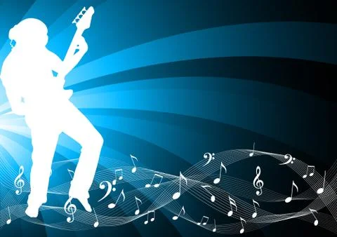 Vector background with silhouette Illustrazione stock