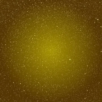 Vector background snowflakes. Gold ice storm. Stock Illustration