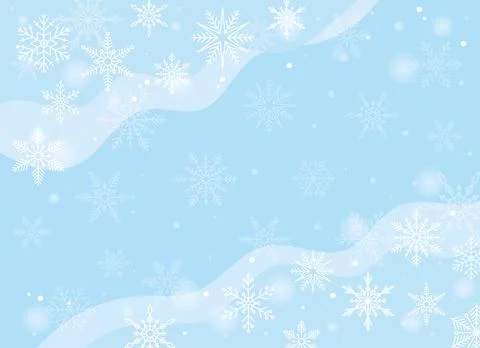 Vector background with snowflakes Stock Illustration