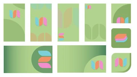 Vector background for social networks and sites in bright colors Stock Illustration