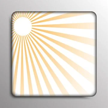 Vector background. Solar yellow rays. Eps 10. Stock Illustration