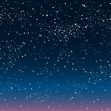 Vector background. Starry night Sky. Eps 10. Stock Illustration