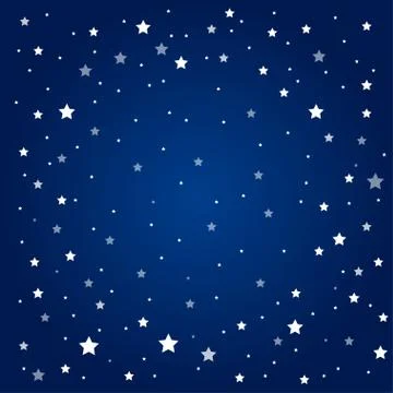Vector background. Starry night Sky. Eps 10. Stock Illustration