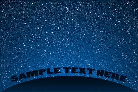 Vector background. Starry night Sky. Eps 10. Illustrazione stock