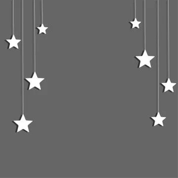 Vector background. Stars on a string. Eps 10. Stock Illustration
