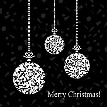 Vector background with stylized balls Stock Illustration