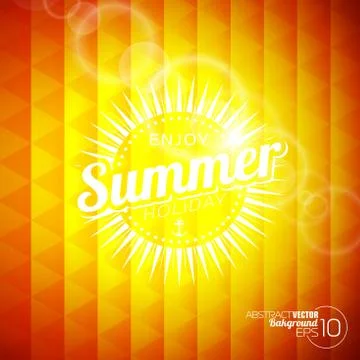 Vector background on a summer holiday theme. Stock Illustration