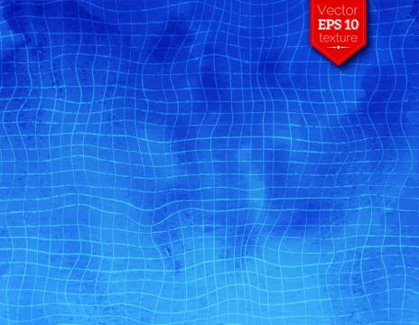 Vector background with swimming pool tiles Stock Illustration