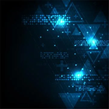 Vector background technology in the concept of digital. Stock Illustration