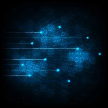 Vector background technology in the digital movement concept. Stockillustratie