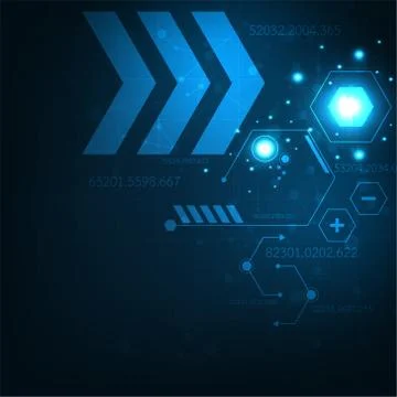 Vector background technology in the geometric form. Stock Illustration