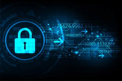 Vector background technology in the security system concept. Stock-Illustration