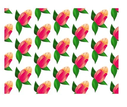 Vector background for textile or paper. Seamless texture with red flowers Illustrazione stock