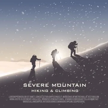 Vector background on the theme of Climbing Stock Illustration