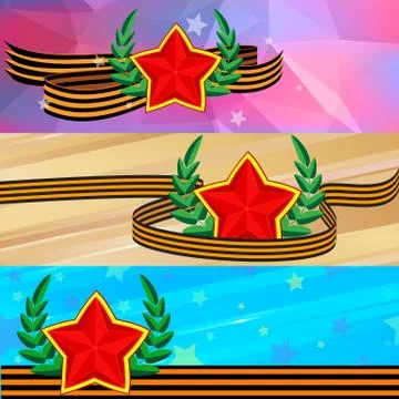 Vector background on the theme of May 9 Stock Illustration