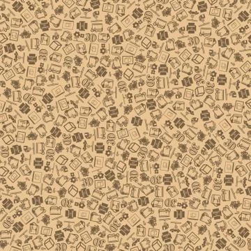 Vector background of the three d printer icons Stock Illustration