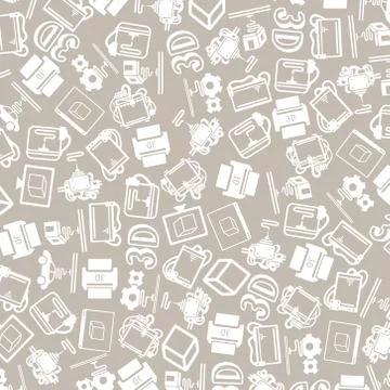 Vector background of the three d printer icons 스톡 일러스트