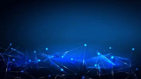 Vector background from transparent triangles and a crystal lattice. EPS 10 Stock Illustration