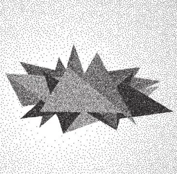 Vector background with triangles. Retro style design for poster or cover Stock Illustration