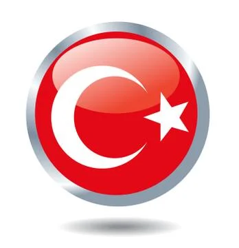 Vector background of turkey flag Stock Illustration