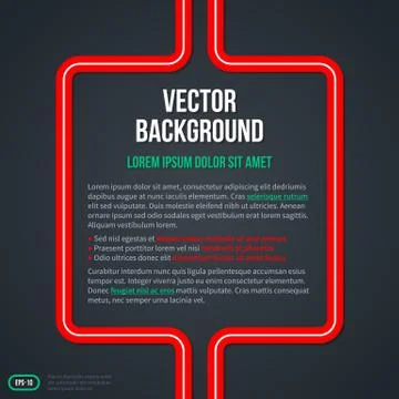 Vector background with two red stripes. EPS10. Stock Illustration