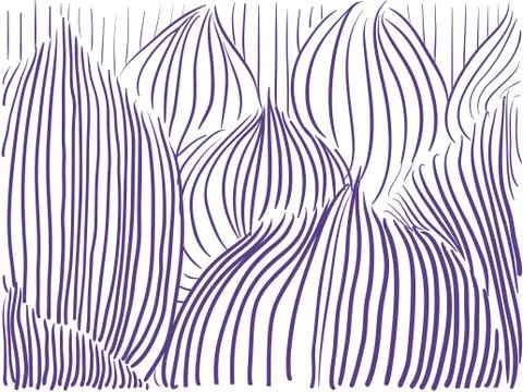 Vector background ultra violet lines leaves Stock Illustration