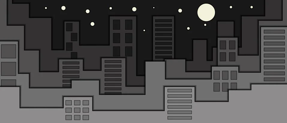Vector background with urban landscape. Stock Illustration