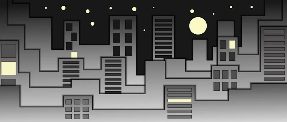 Vector background with urban landscape. Stock Illustration