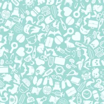 Vector background of the veterinary icons 스톡 일러스트