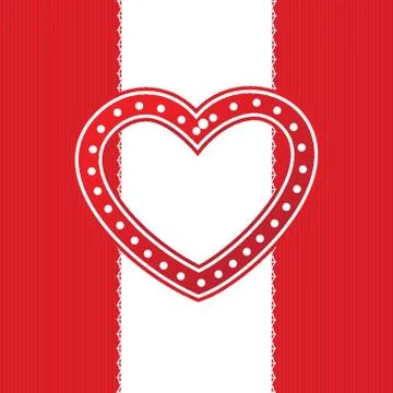 Vector background with vintage hearts Stock-Illustration