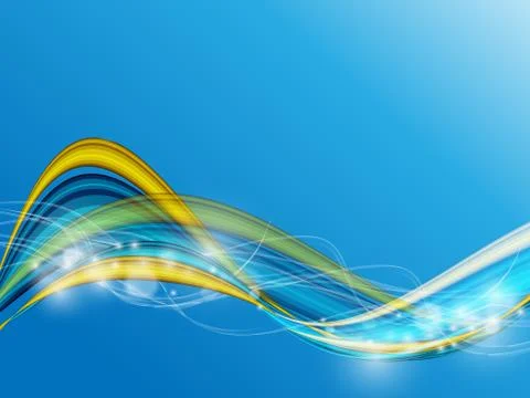 Vector background with wavy lines Stock Illustration