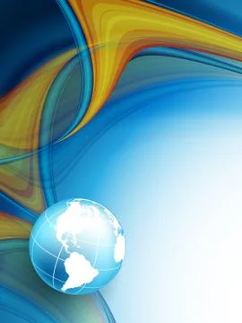 Vector background with wavy lines Stock Illustration