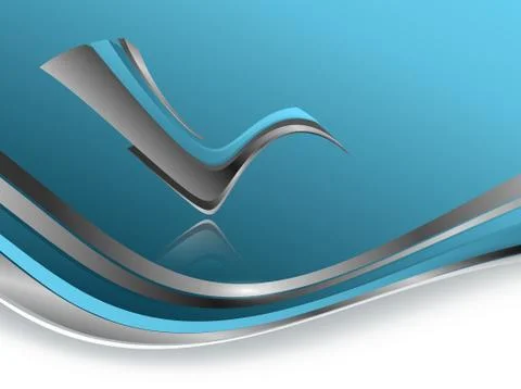 Vector background with wavy lines Stock Illustration