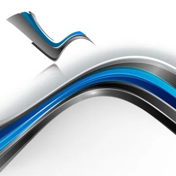 Vector background with wavy lines Stock Illustration