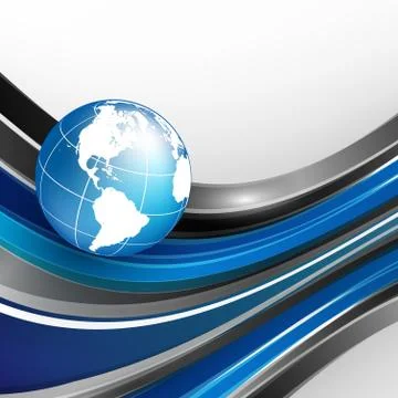 Vector background with wavy lines Stock Illustration