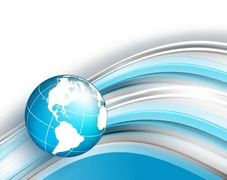 Vector background with wavy lines Stock Illustration