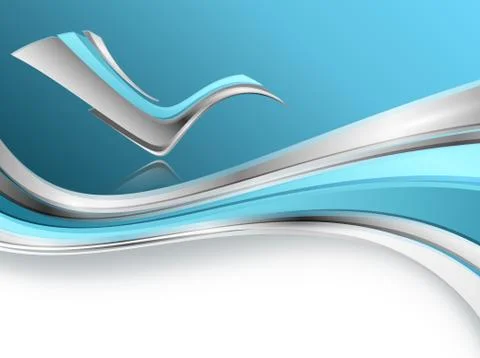 Vector background with wavy lines Stock Illustration