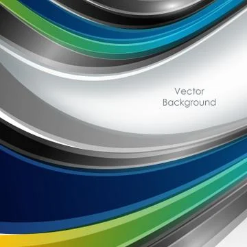Vector background with wavy lines Stock Illustration