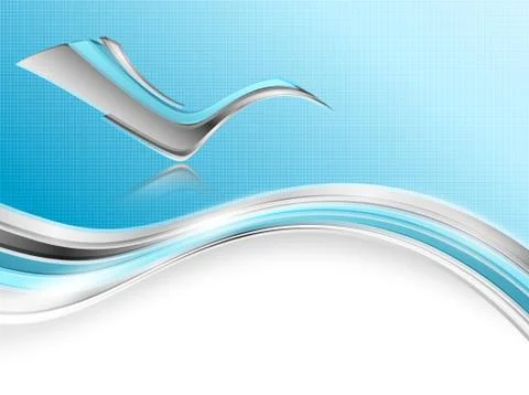 Vector background with wavy lines Stock Illustration