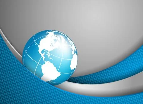 Vector background with wavy lines Stock Illustration