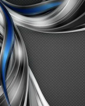 Vector background with wavy lines Stock Illustration