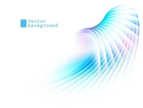 Vector background, wavy lines Stock Illustration