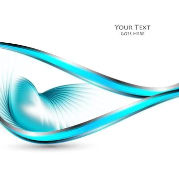 Vector background, wavy lines Stock Illustration