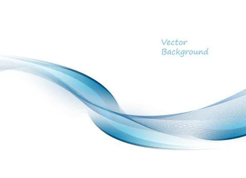 Vector background, wavy lines Stock Illustration