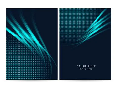 Vector background, wavy lines Stock Illustration