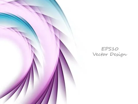 Vector background, wavy lines Stock Illustration