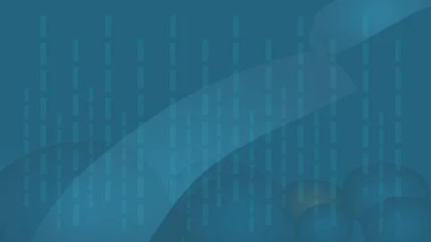 Vector background for web. Blue background with 3d balls and wavy elements Stock Illustration