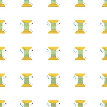 Vector background for wooden reel thread Stock Illustration